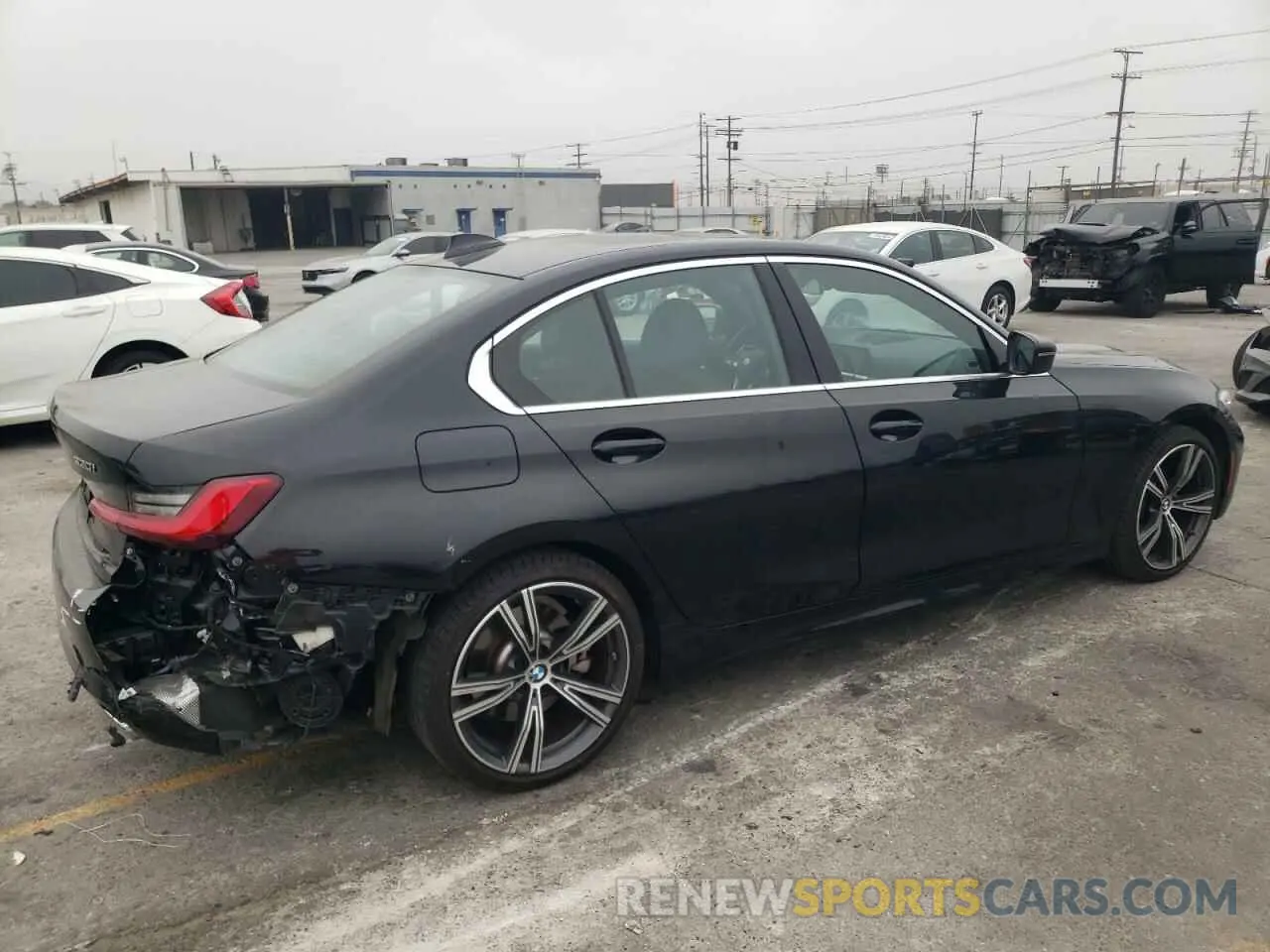 3 fotografías del automóvil dañado 3MW5R1J02M8B94393 BMW 3 SERIES 2021