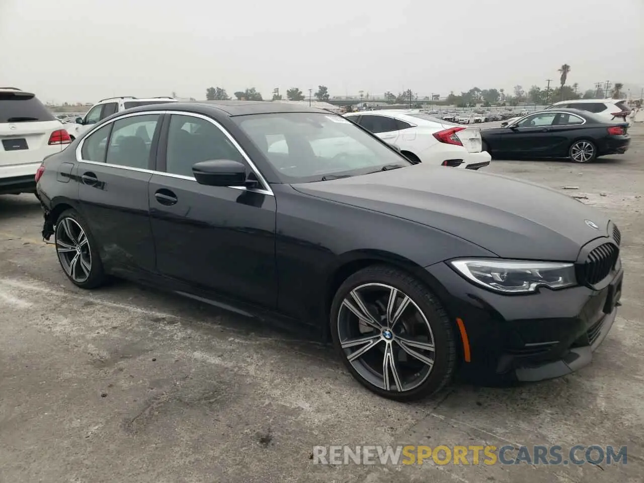 4 fotografías del automóvil dañado 3MW5R1J02M8B94393 BMW 3 SERIES 2021