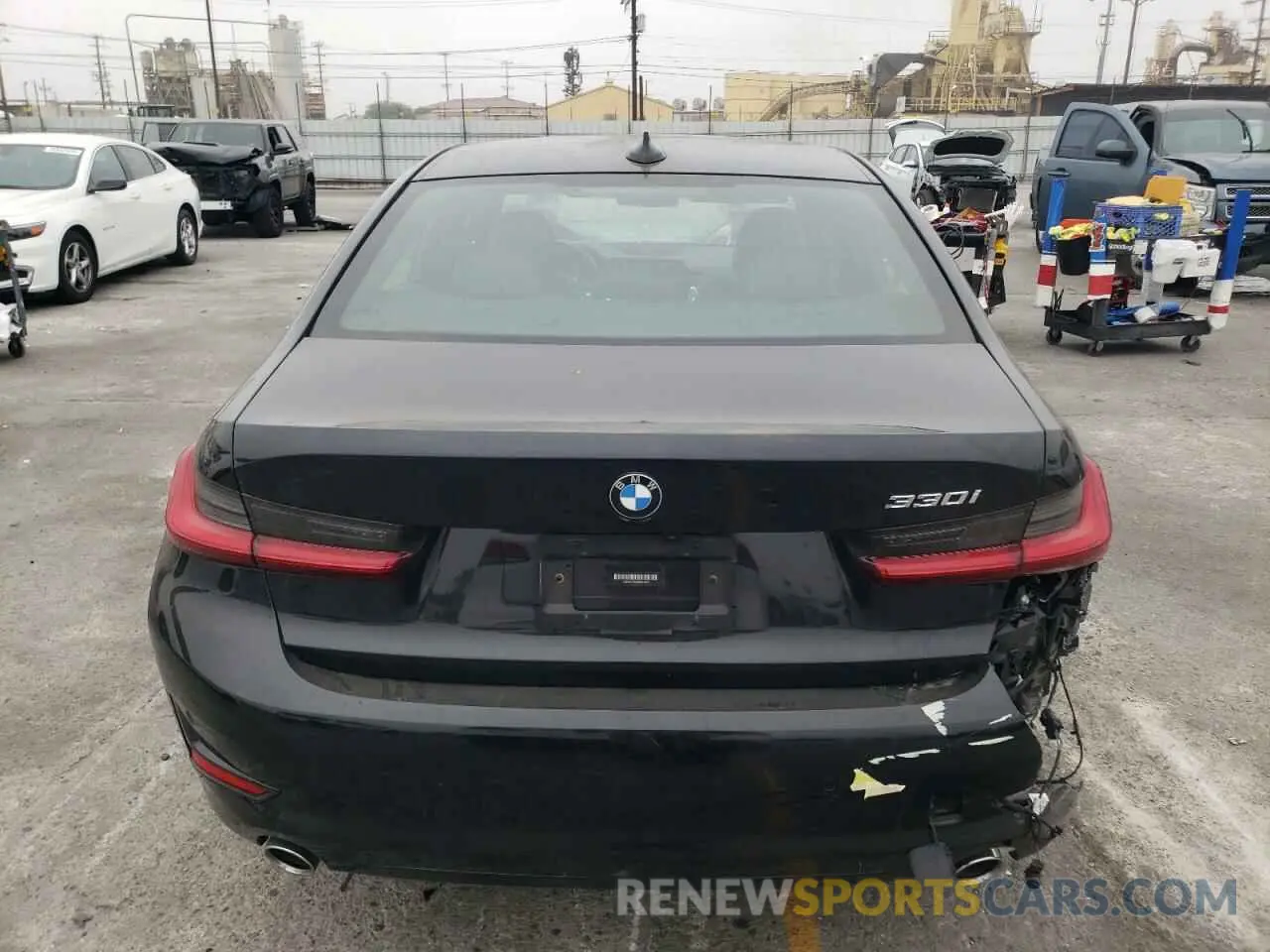 6 fotografías del automóvil dañado 3MW5R1J02M8B94393 BMW 3 SERIES 2021