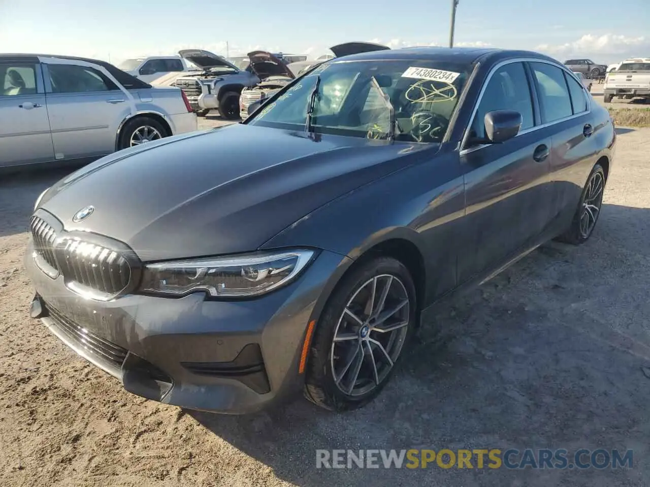 1 fotografías del automóvil dañado 3MW5R1J03M8B71494 BMW 3 SERIES 2021