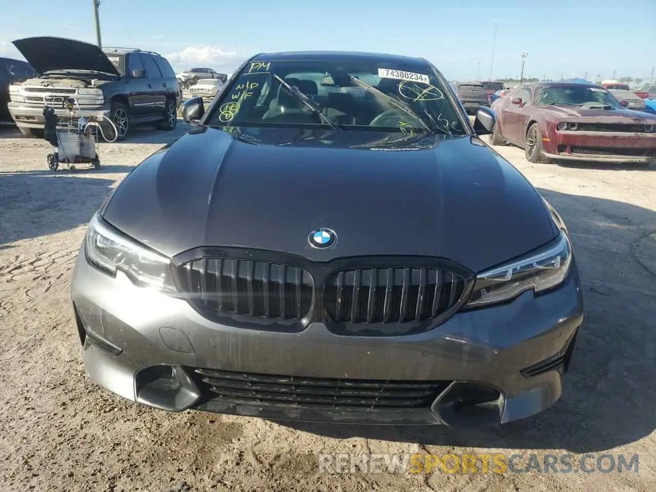 5 fotografías del automóvil dañado 3MW5R1J03M8B71494 BMW 3 SERIES 2021