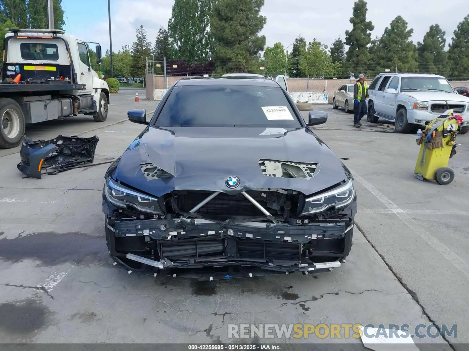 12 fotografías del automóvil dañado 3MW5R1J03M8B78350 BMW 3 SERIES 2021