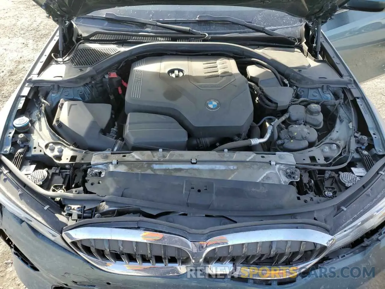 11 fotografías del automóvil dañado 3MW5R1J03M8B80034 BMW 3 SERIES 2021