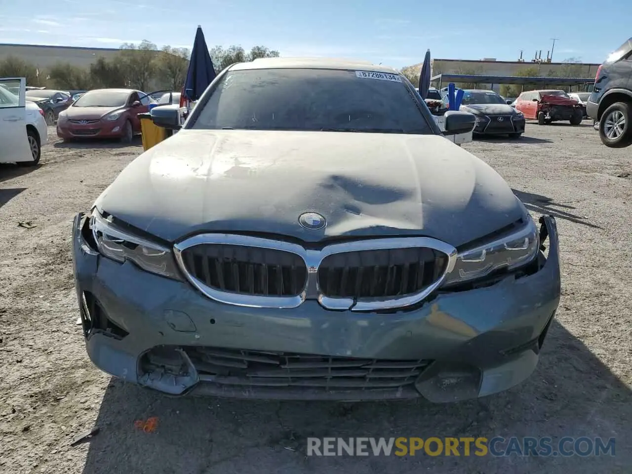 5 fotografías del automóvil dañado 3MW5R1J03M8B80034 BMW 3 SERIES 2021