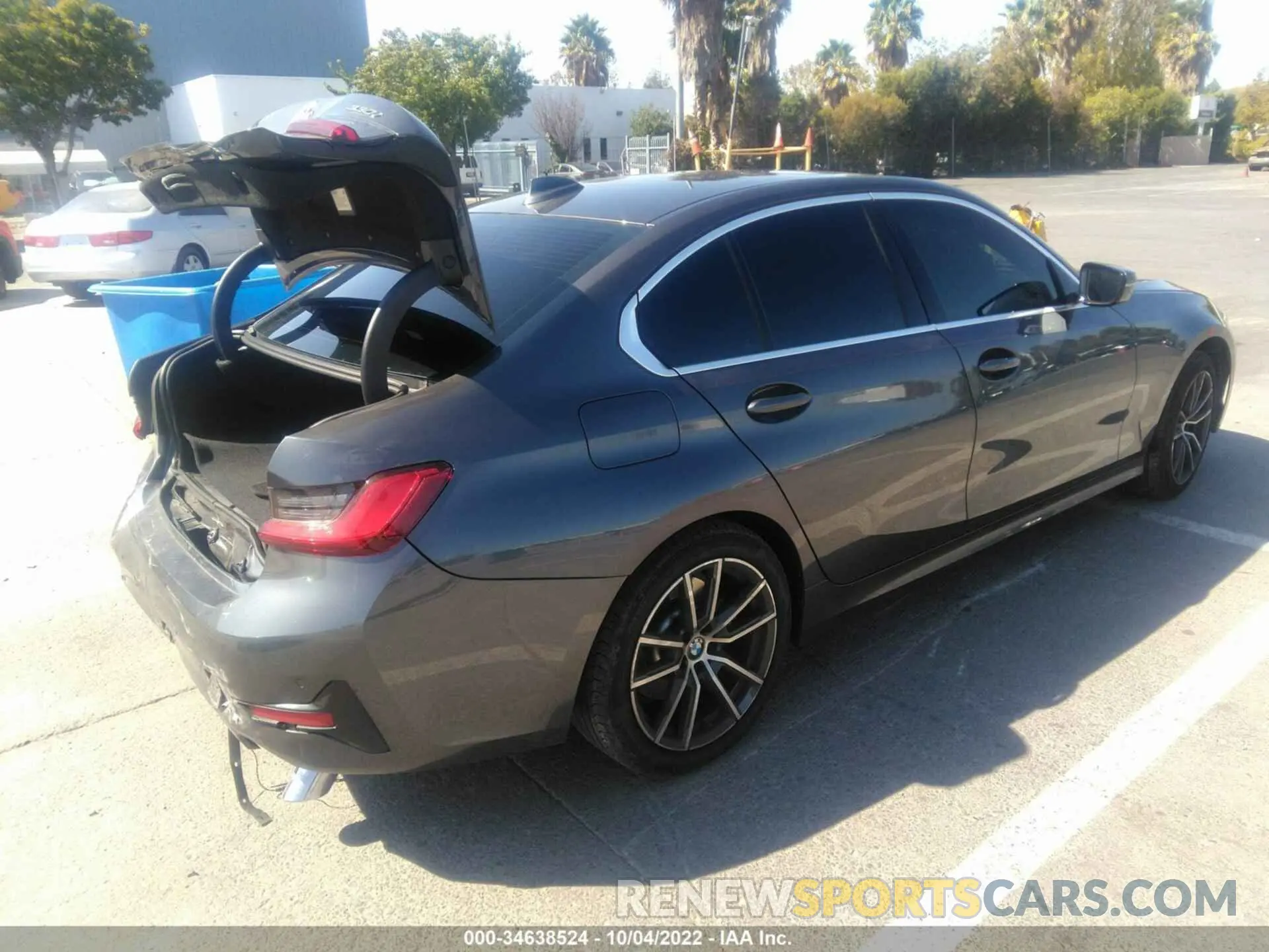 4 fotografías del automóvil dañado 3MW5R1J04M8B99529 BMW 3 SERIES 2021
