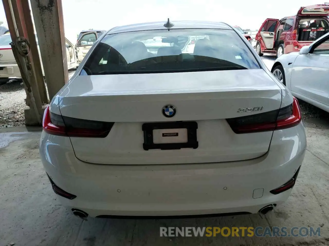 6 fotografías del automóvil dañado 3MW5R1J04M8C11808 BMW 3 SERIES 2021