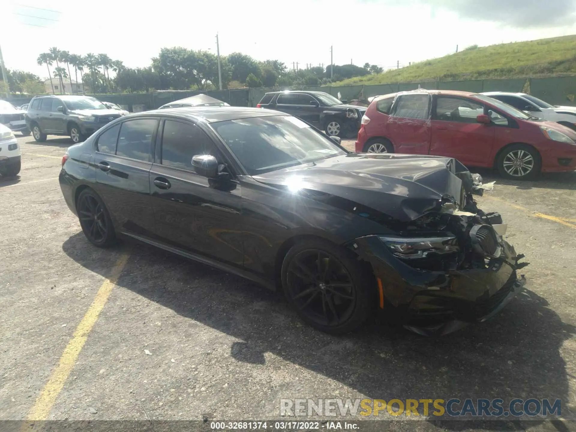 1 fotografías del automóvil dañado 3MW5R1J04M8C17334 BMW 3 SERIES 2021