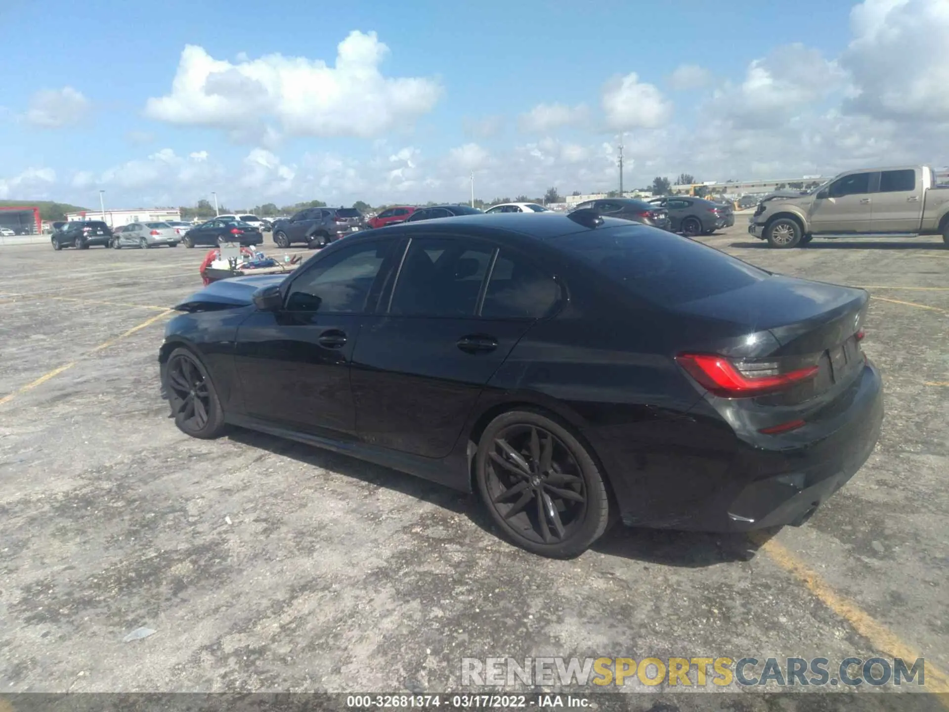 3 fotografías del automóvil dañado 3MW5R1J04M8C17334 BMW 3 SERIES 2021