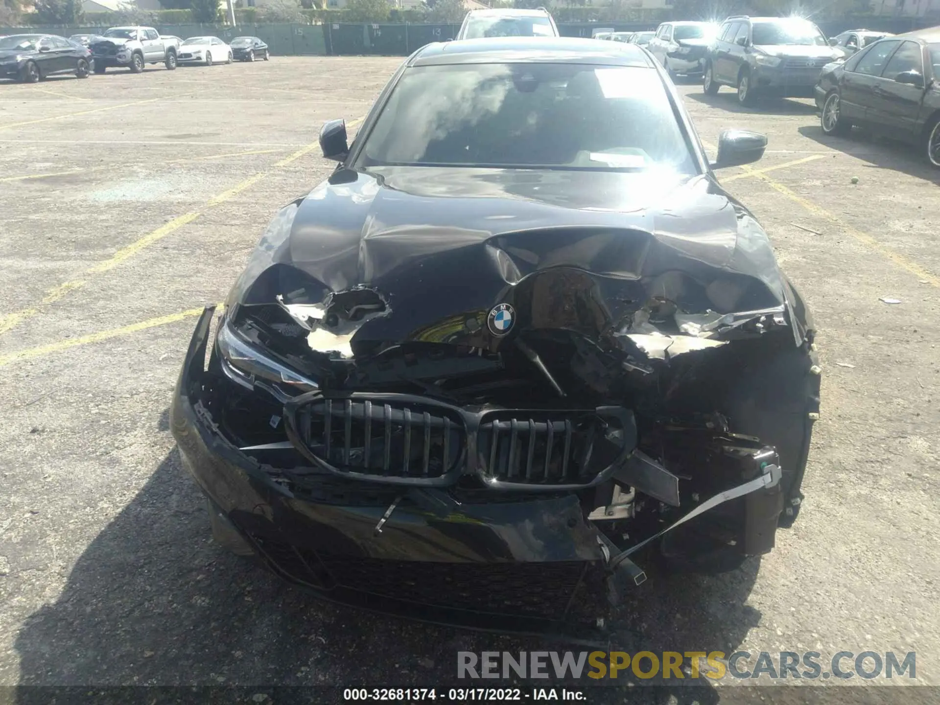 6 fotografías del automóvil dañado 3MW5R1J04M8C17334 BMW 3 SERIES 2021