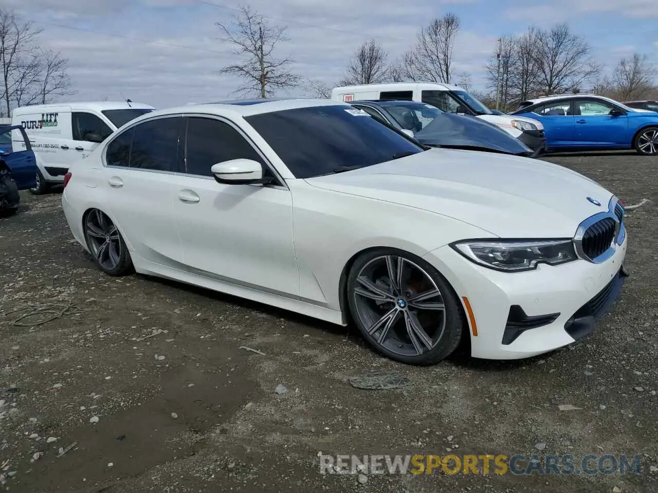 4 fotografías del automóvil dañado 3MW5R1J05M8B48878 BMW 3 SERIES 2021