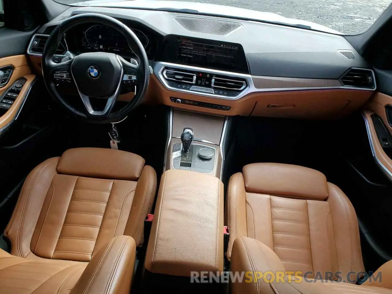 8 fotografías del automóvil dañado 3MW5R1J05M8B48878 BMW 3 SERIES 2021
