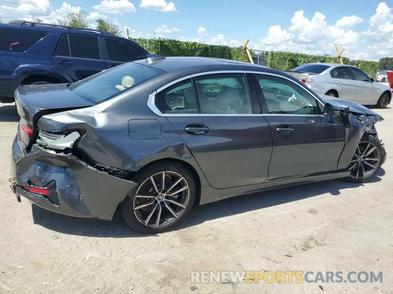 3 fotografías del automóvil dañado 3MW5R1J05M8B70220 BMW 3 SERIES 2021