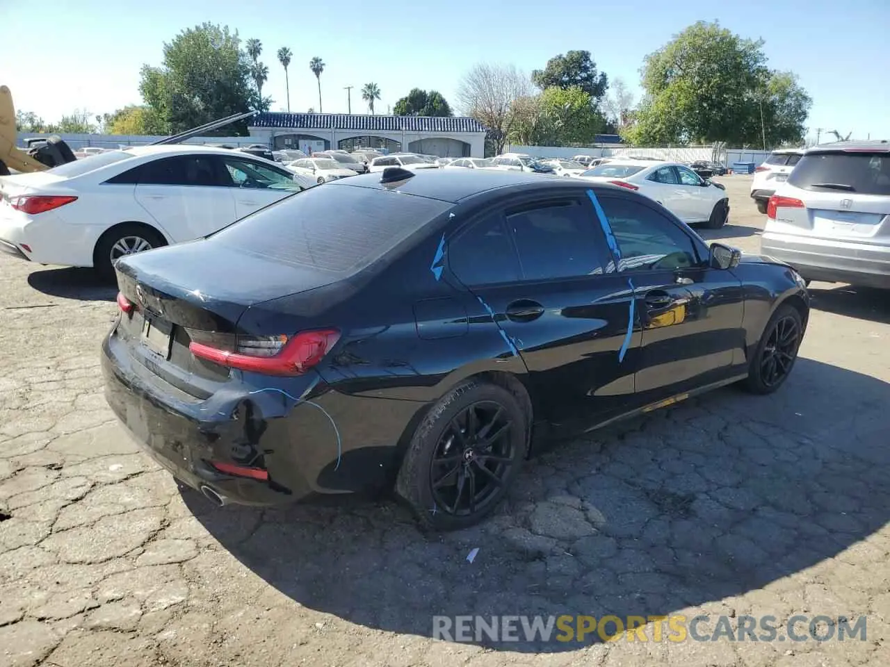 3 fotografías del automóvil dañado 3MW5R1J05M8B76650 BMW 3 SERIES 2021