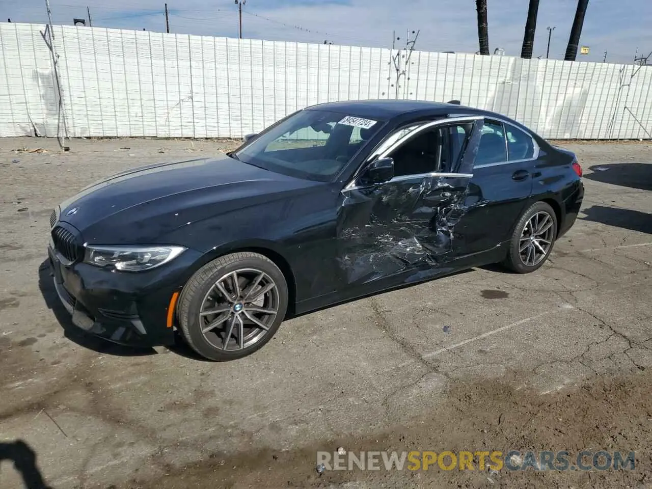 1 fotografías del automóvil dañado 3MW5R1J05M8C01837 BMW 3 SERIES 2021