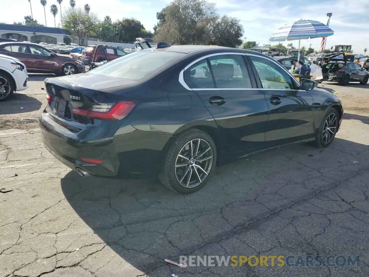 3 fotografías del automóvil dañado 3MW5R1J05M8C01837 BMW 3 SERIES 2021