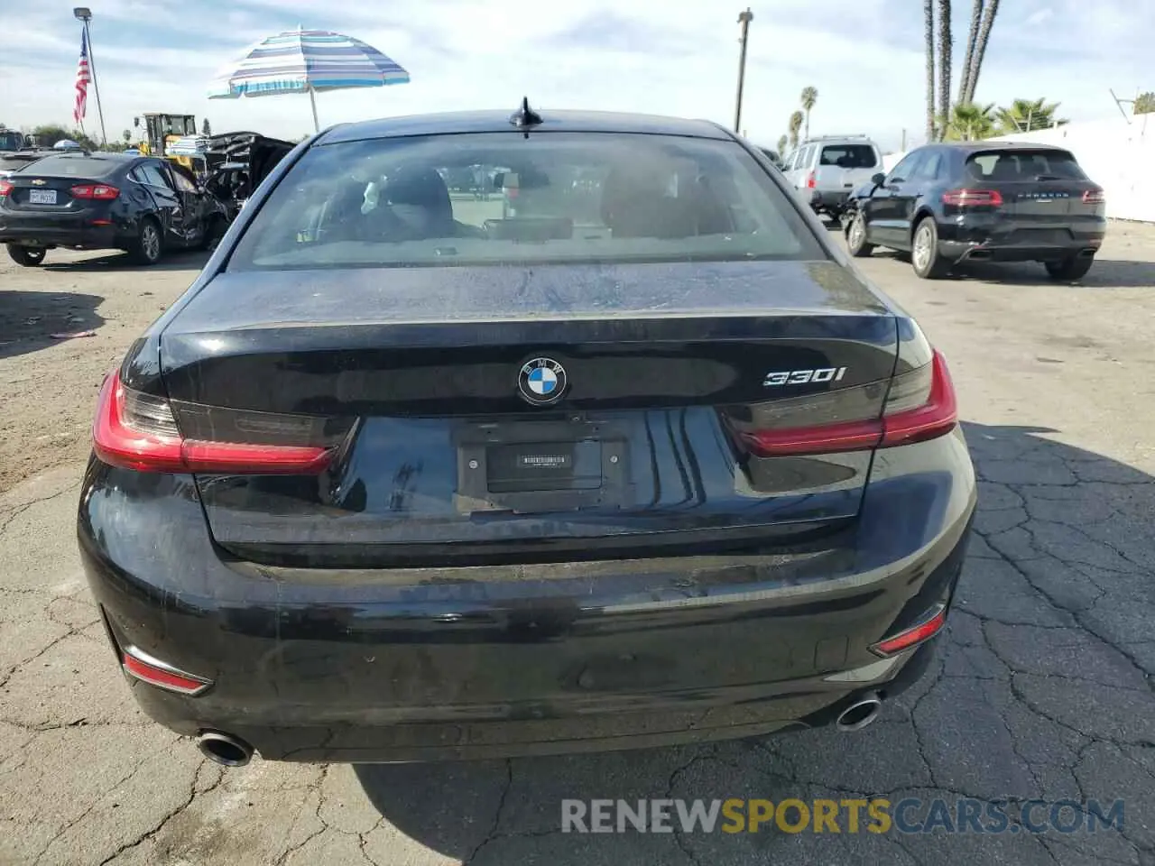 6 fotografías del automóvil dañado 3MW5R1J05M8C01837 BMW 3 SERIES 2021