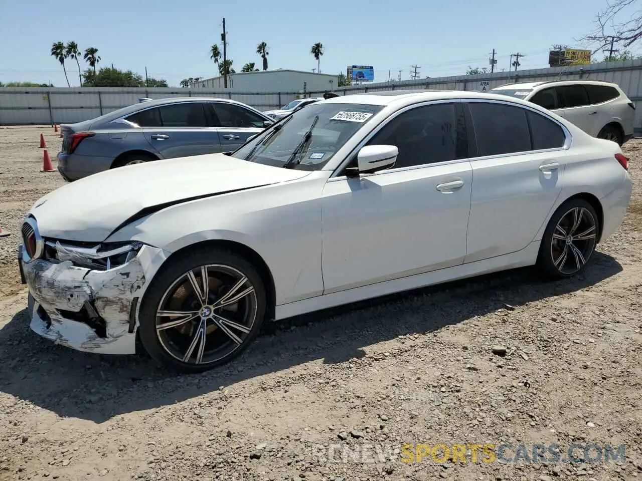 1 fotografías del automóvil dañado 3MW5R1J05M8C03037 BMW 3 SERIES 2021