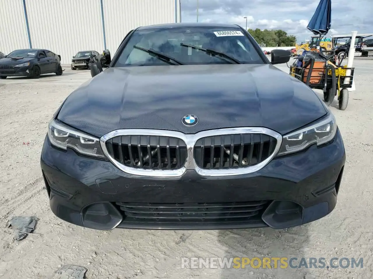 5 fotografías del automóvil dañado 3MW5R1J06M8B47352 BMW 3 SERIES 2021