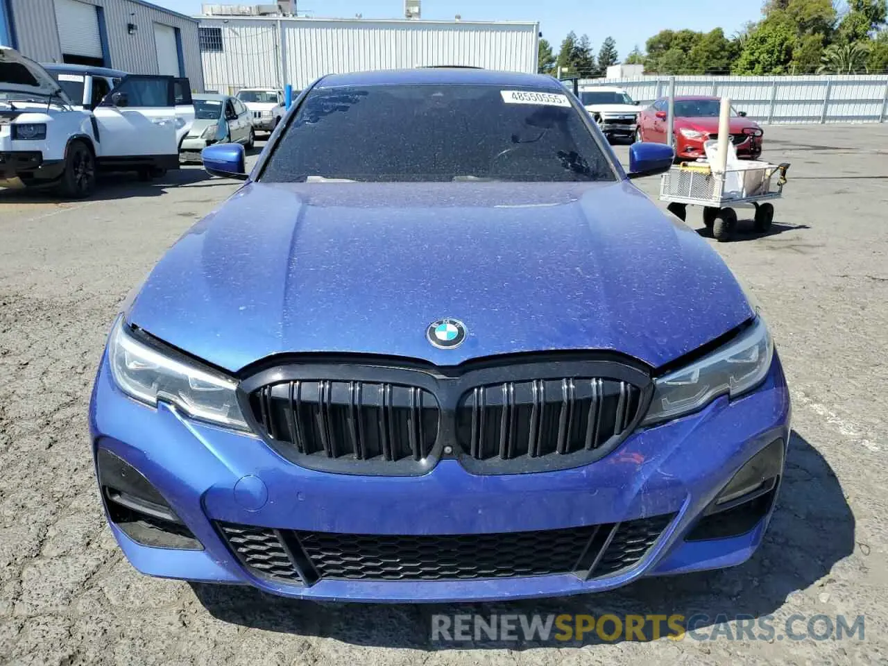 5 fotografías del automóvil dañado 3MW5R1J06M8B72168 BMW 3 SERIES 2021