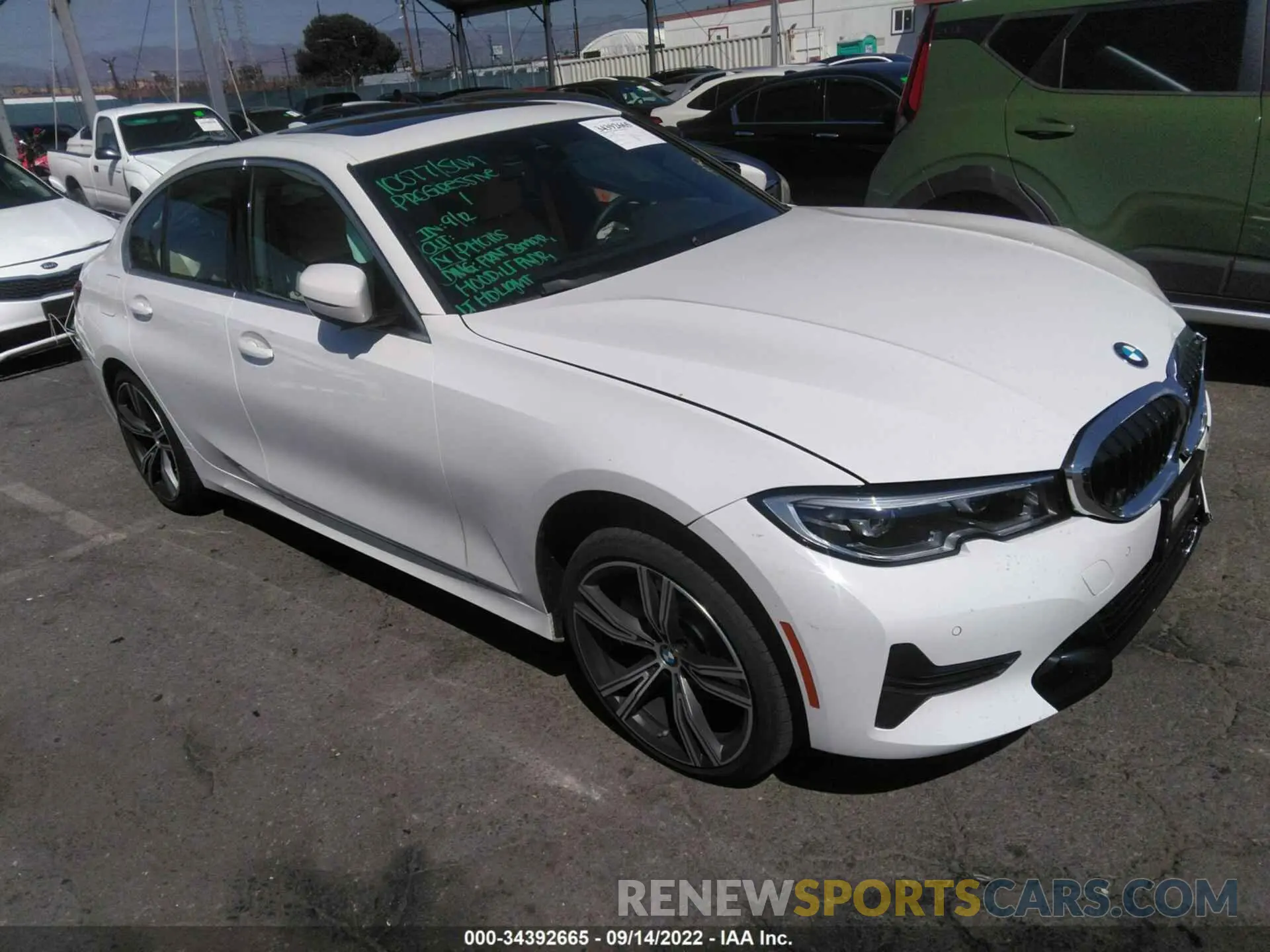 1 fotografías del automóvil dañado 3MW5R1J06M8C13897 BMW 3 SERIES 2021