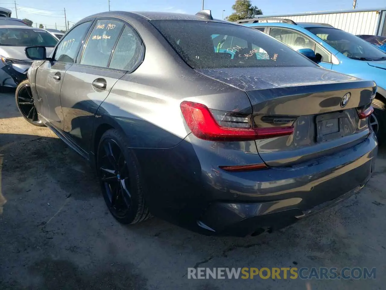 3 fotografías del automóvil dañado 3MW5R1J07M8B81316 BMW 3 SERIES 2021