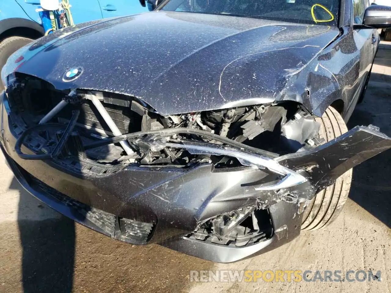9 fotografías del automóvil dañado 3MW5R1J07M8B81316 BMW 3 SERIES 2021
