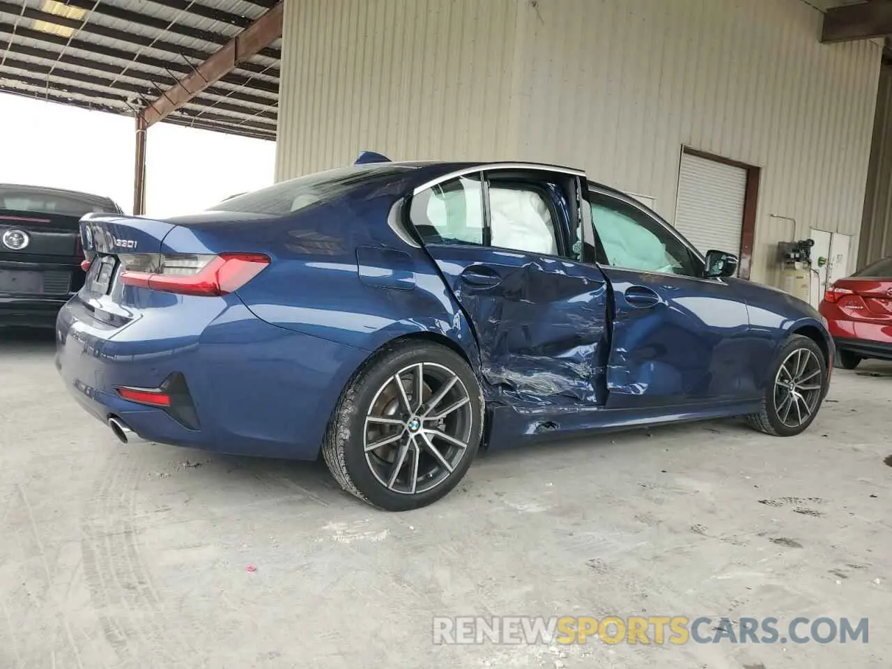 3 fotografías del automóvil dañado 3MW5R1J07M8B86693 BMW 3 SERIES 2021