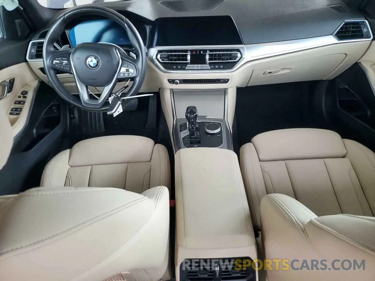 8 fotografías del automóvil dañado 3MW5R1J07M8B86693 BMW 3 SERIES 2021