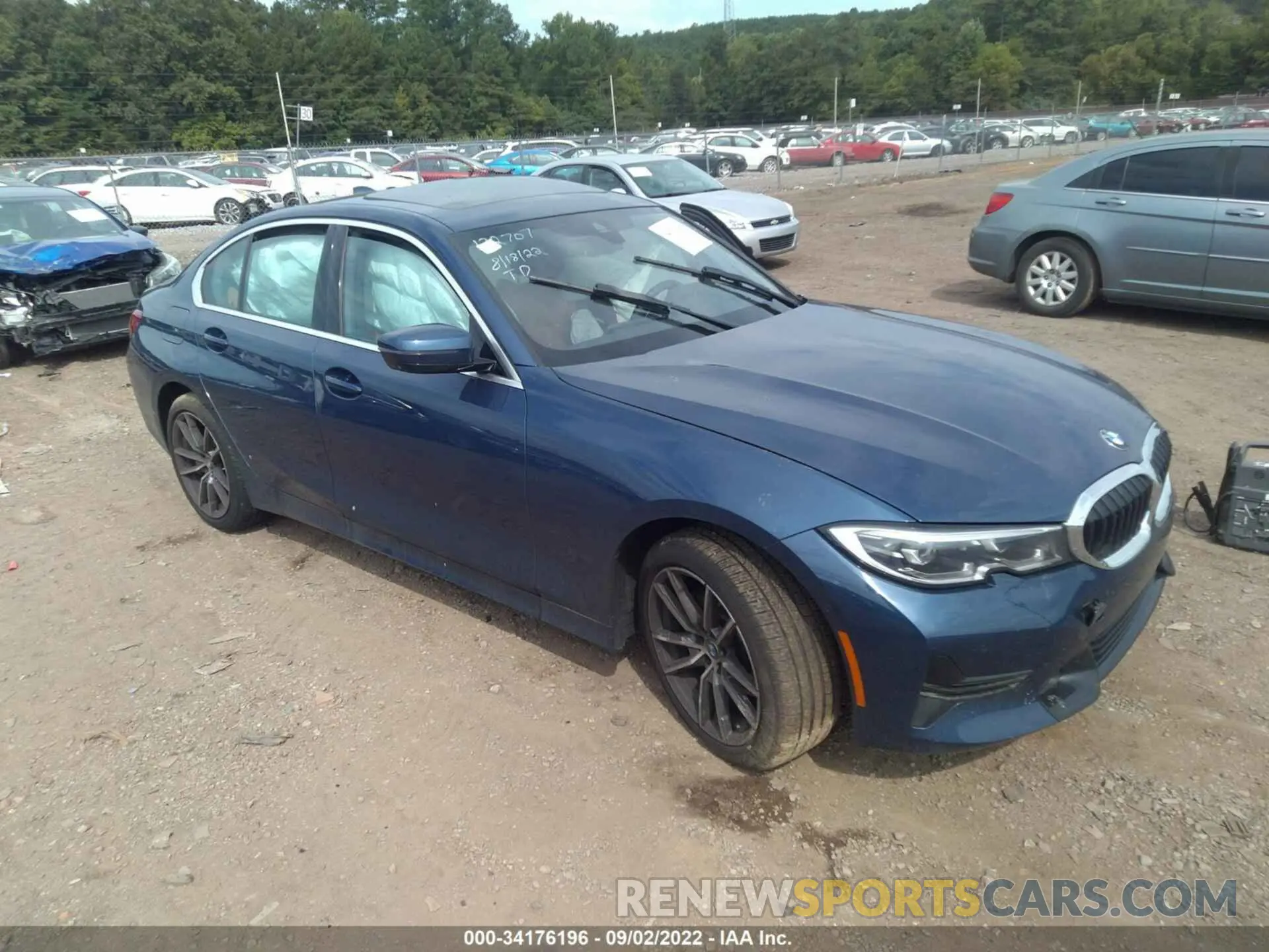 1 fotografías del automóvil dañado 3MW5R1J07M8B88511 BMW 3 SERIES 2021