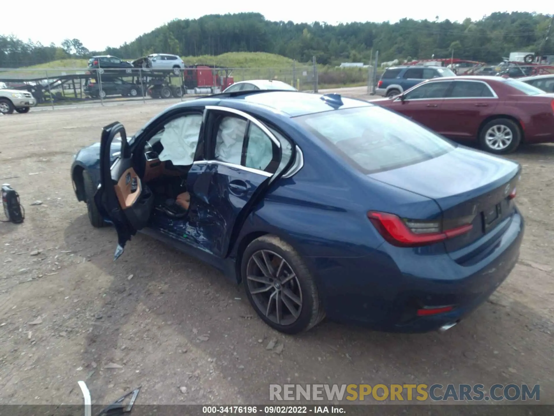 3 fotografías del automóvil dañado 3MW5R1J07M8B88511 BMW 3 SERIES 2021