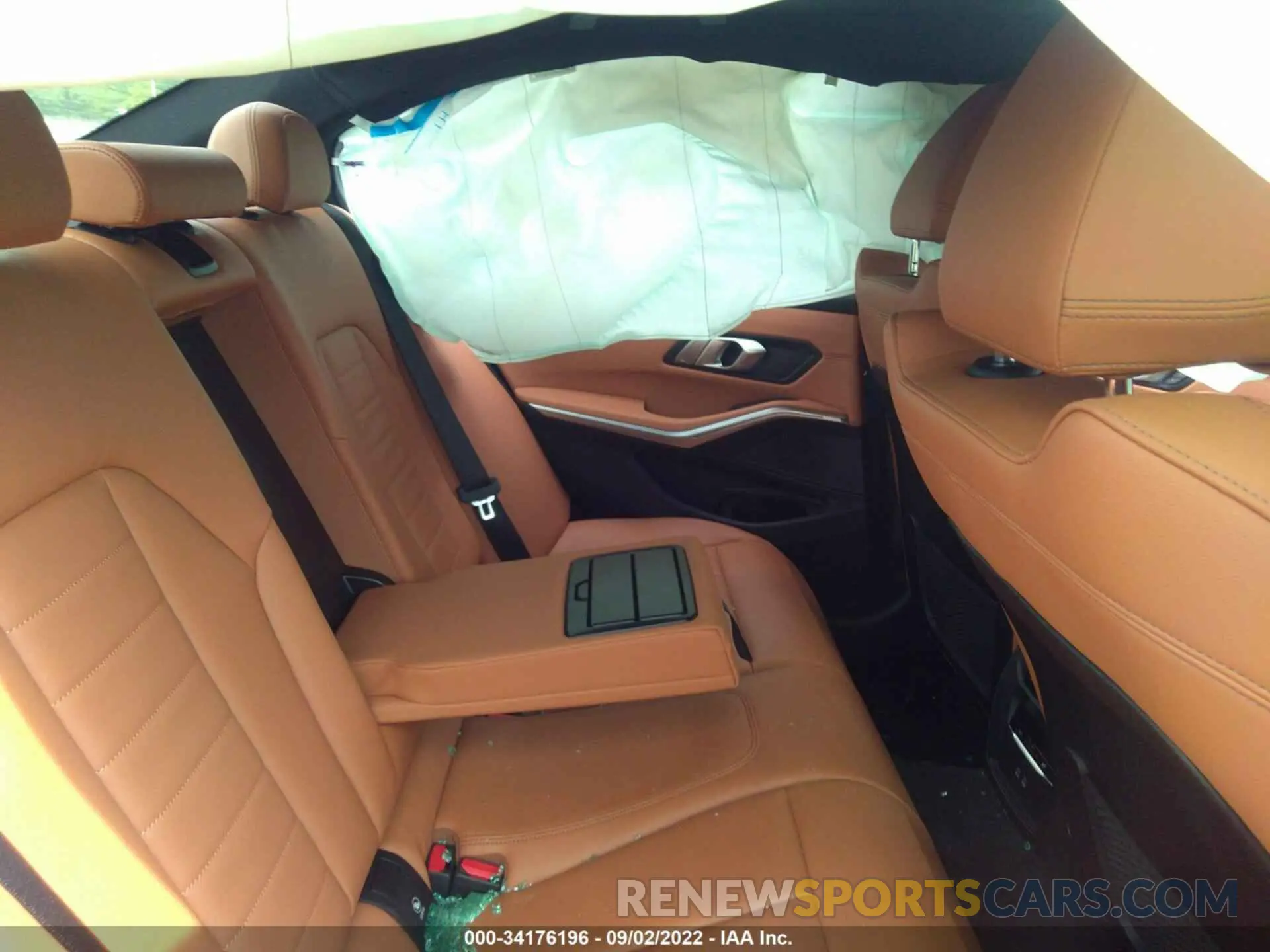 8 fotografías del automóvil dañado 3MW5R1J07M8B88511 BMW 3 SERIES 2021