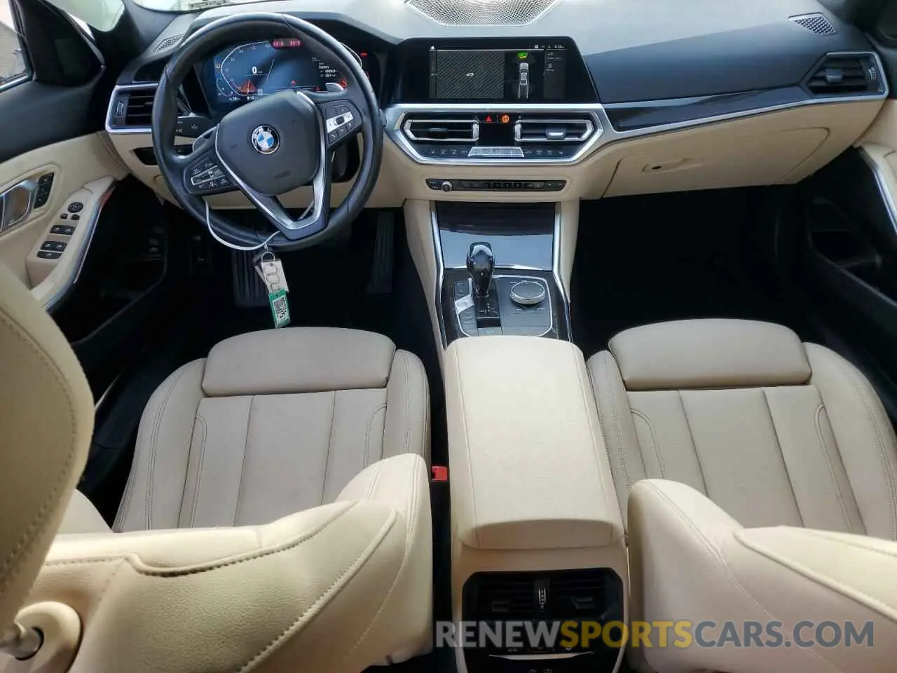 8 fotografías del automóvil dañado 3MW5R1J07M8B97614 BMW 3 SERIES 2021