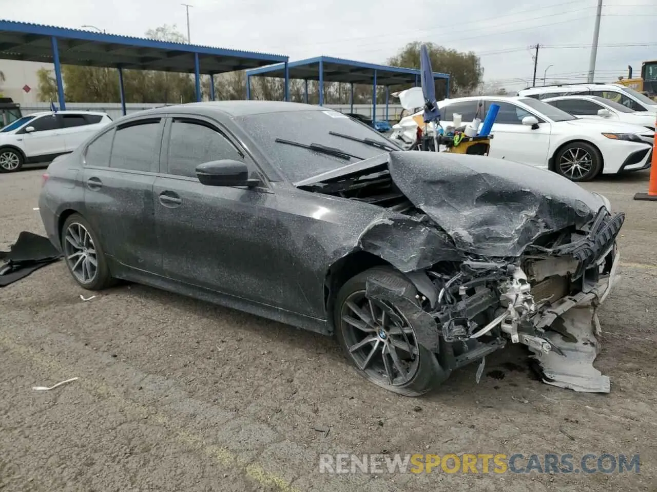 4 fotografías del automóvil dañado 3MW5R1J08M8B91871 BMW 3 SERIES 2021