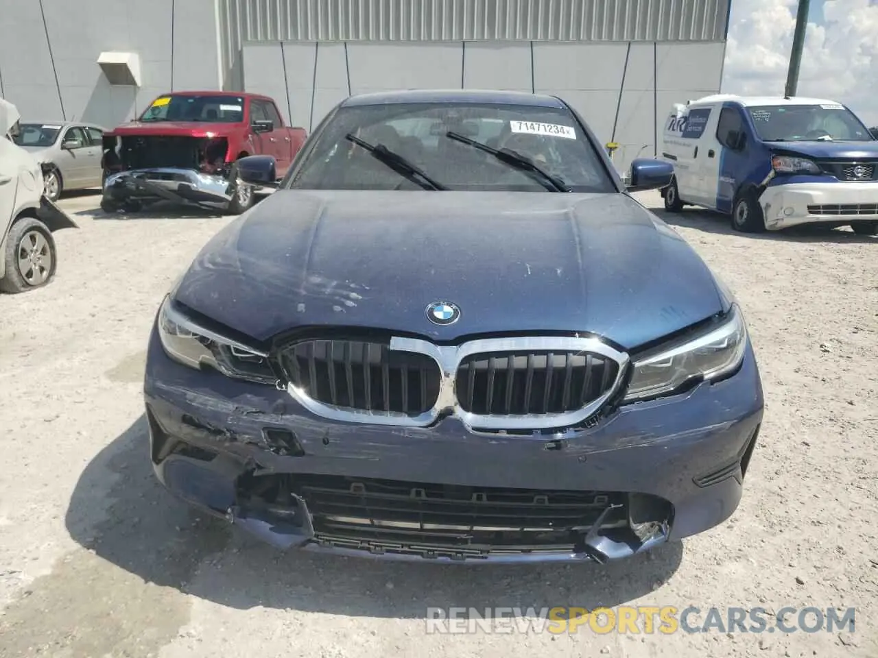 5 fotografías del automóvil dañado 3MW5R1J08M8B97931 BMW 3 SERIES 2021
