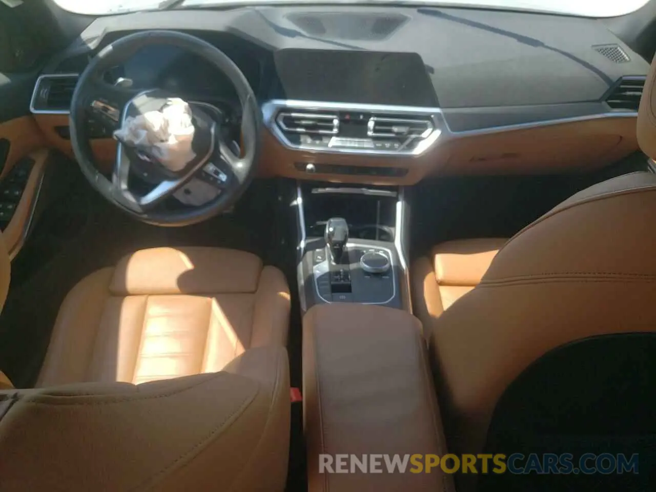 8 fotografías del automóvil dañado 3MW5R1J08M8B97931 BMW 3 SERIES 2021