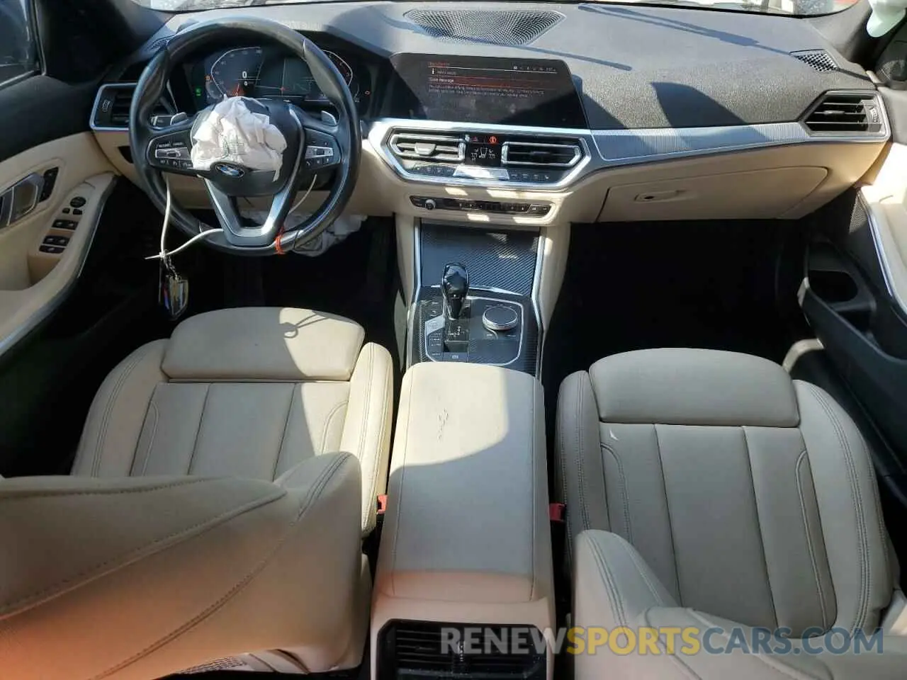 8 fotografías del automóvil dañado 3MW5R1J08M8C13299 BMW 3 SERIES 2021