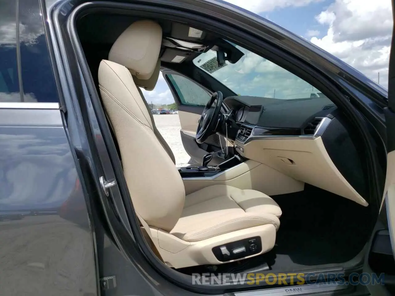 5 fotografías del automóvil dañado 3MW5R1J09M8B47958 BMW 3 SERIES 2021