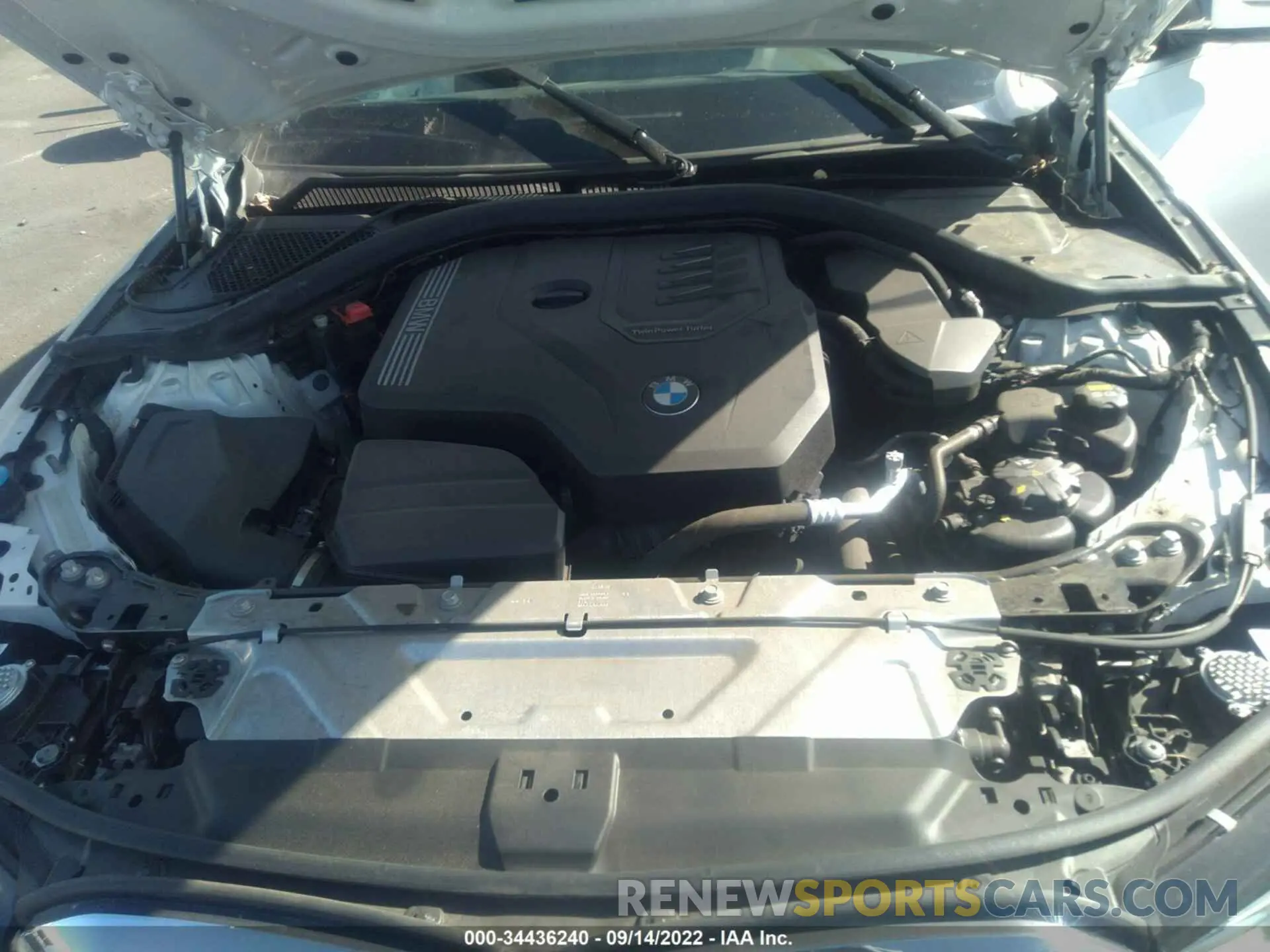 10 fotografías del automóvil dañado 3MW5R1J09M8B52657 BMW 3 SERIES 2021