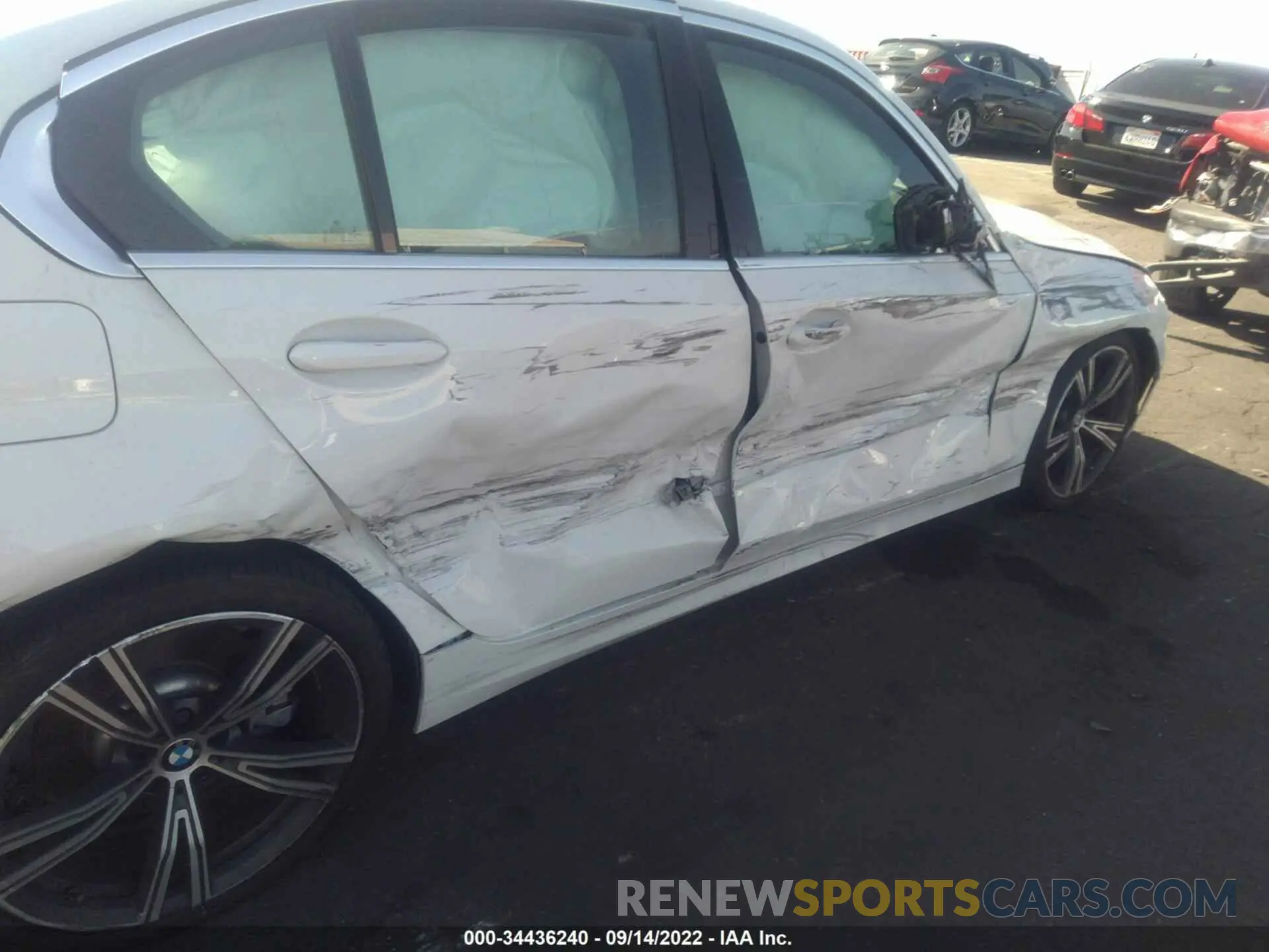 6 fotografías del automóvil dañado 3MW5R1J09M8B52657 BMW 3 SERIES 2021