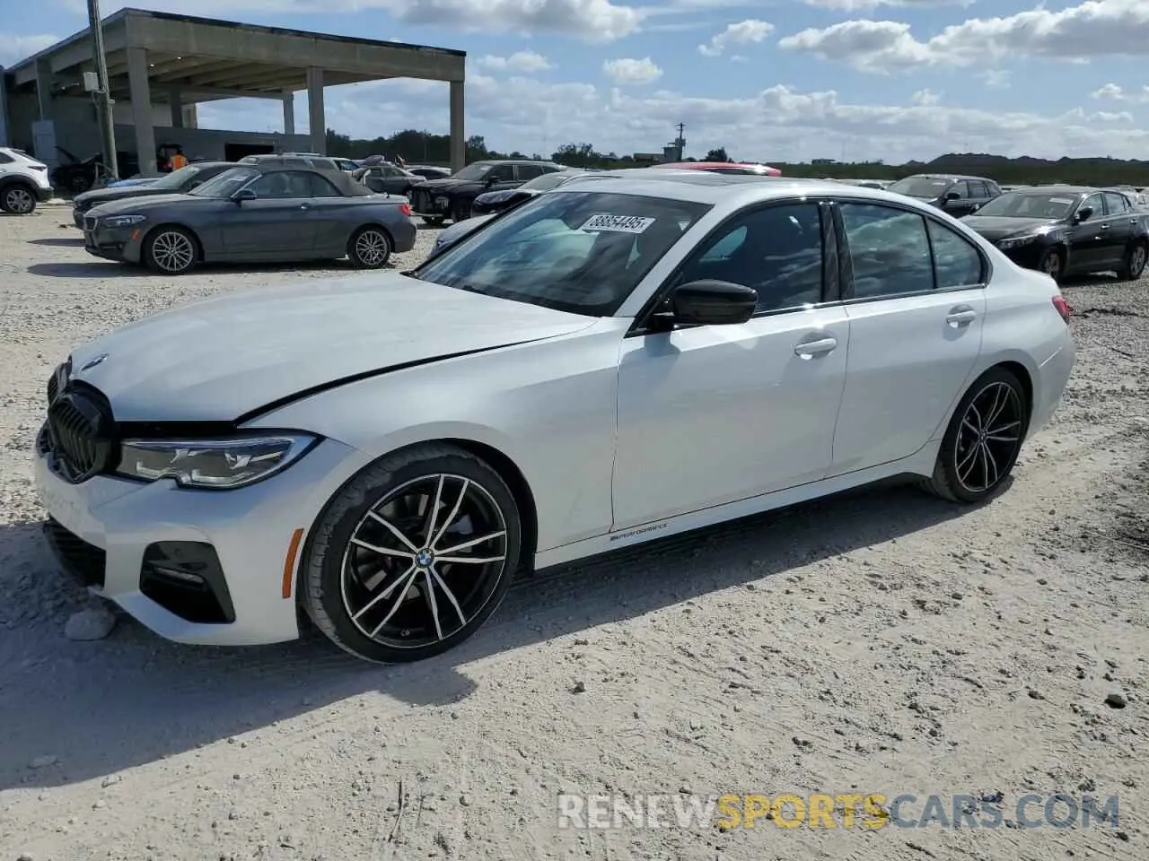 1 fotografías del automóvil dañado 3MW5R1J09M8B75307 BMW 3 SERIES 2021