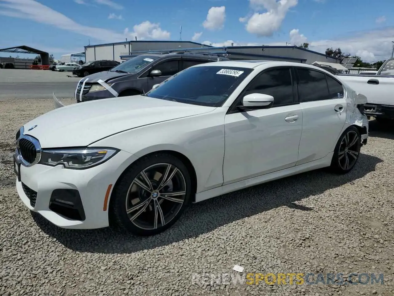 1 fotografías del automóvil dañado 3MW5R1J09M8B77123 BMW 3 SERIES 2021