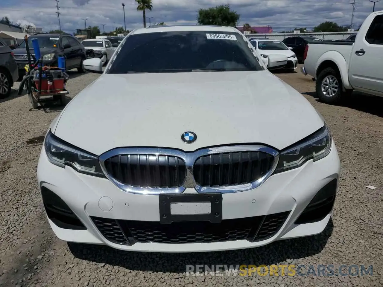 5 fotografías del automóvil dañado 3MW5R1J09M8B77123 BMW 3 SERIES 2021