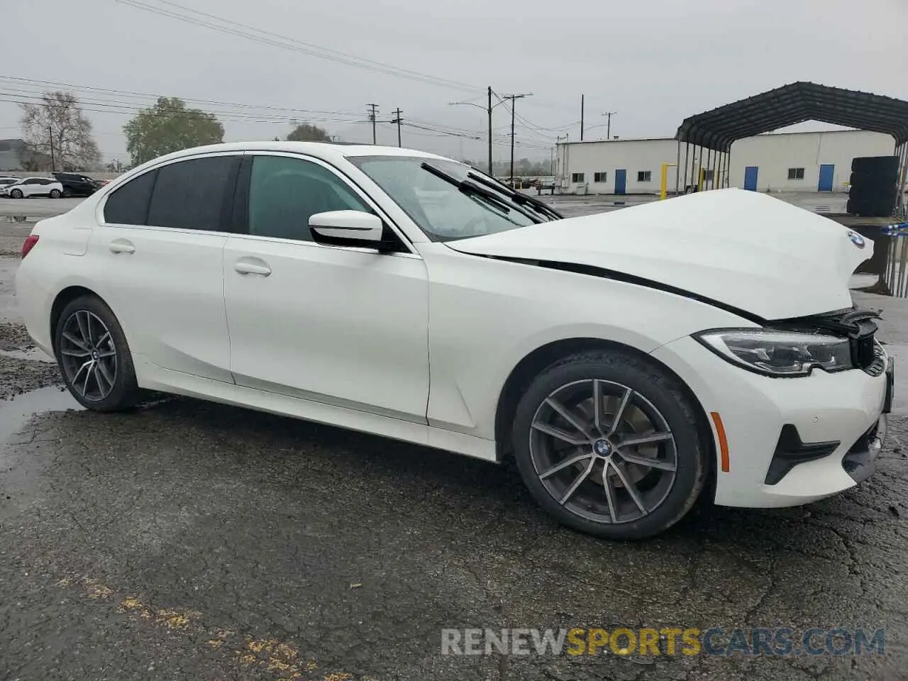 4 fotografías del automóvil dañado 3MW5R1J0XM8B48990 BMW 3 SERIES 2021