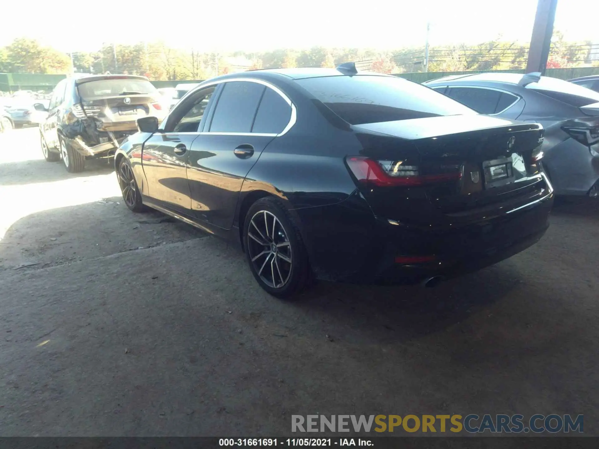3 fotografías del automóvil dañado 3MW5R7J00M8B60472 BMW 3 SERIES 2021