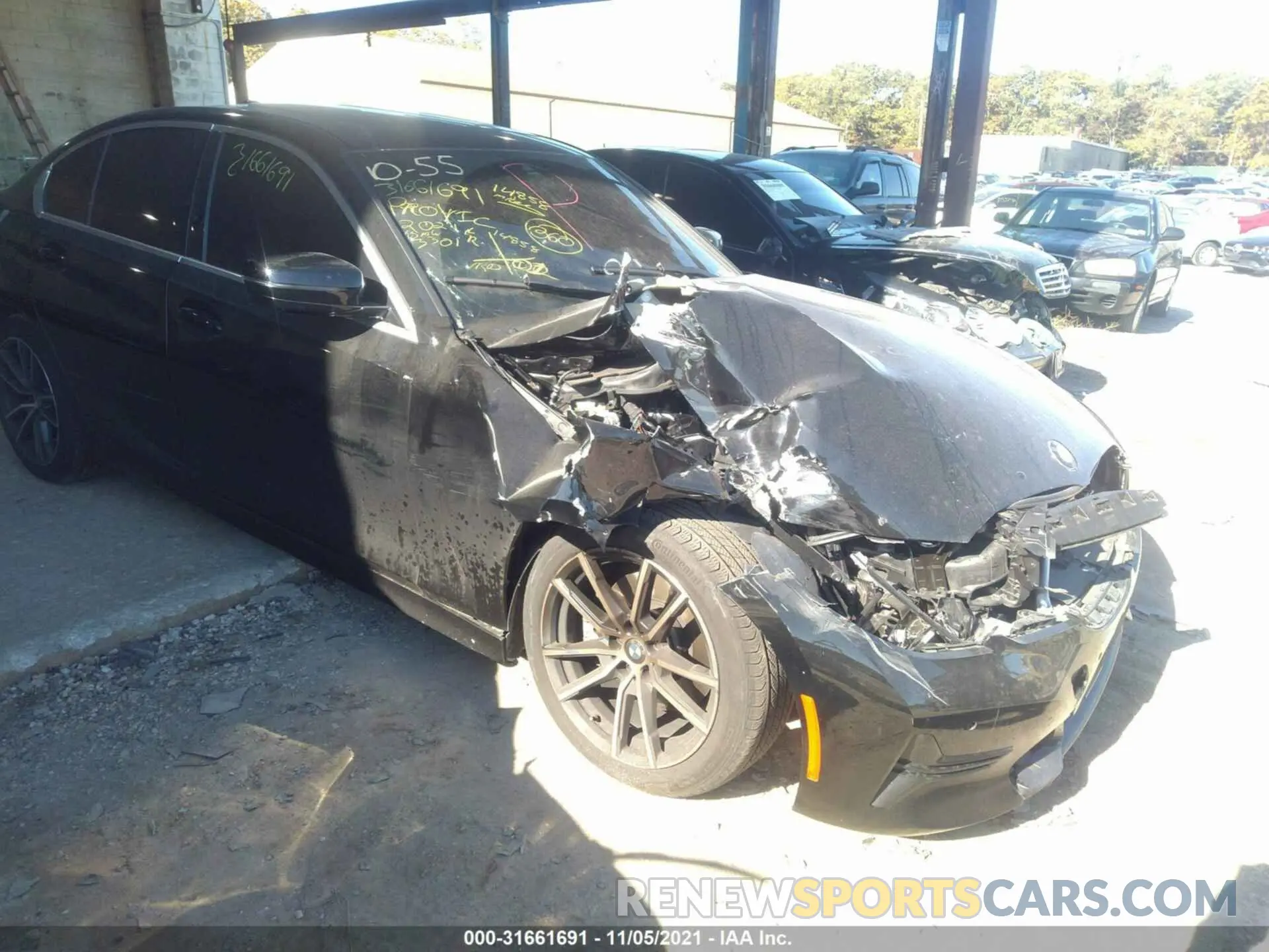 6 fotografías del automóvil dañado 3MW5R7J00M8B60472 BMW 3 SERIES 2021