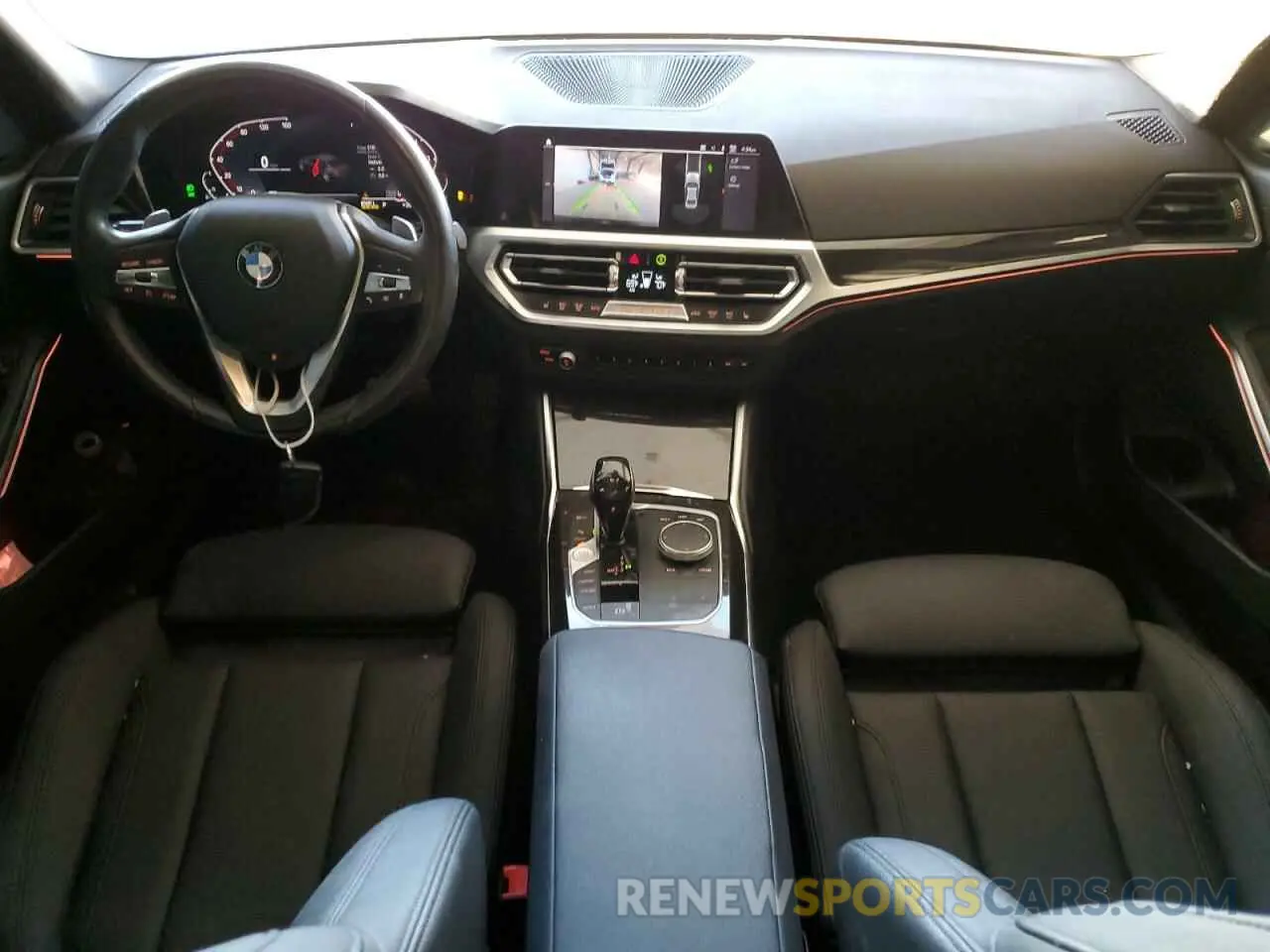 8 fotografías del automóvil dañado 3MW5R7J00M8B78311 BMW 3 SERIES 2021