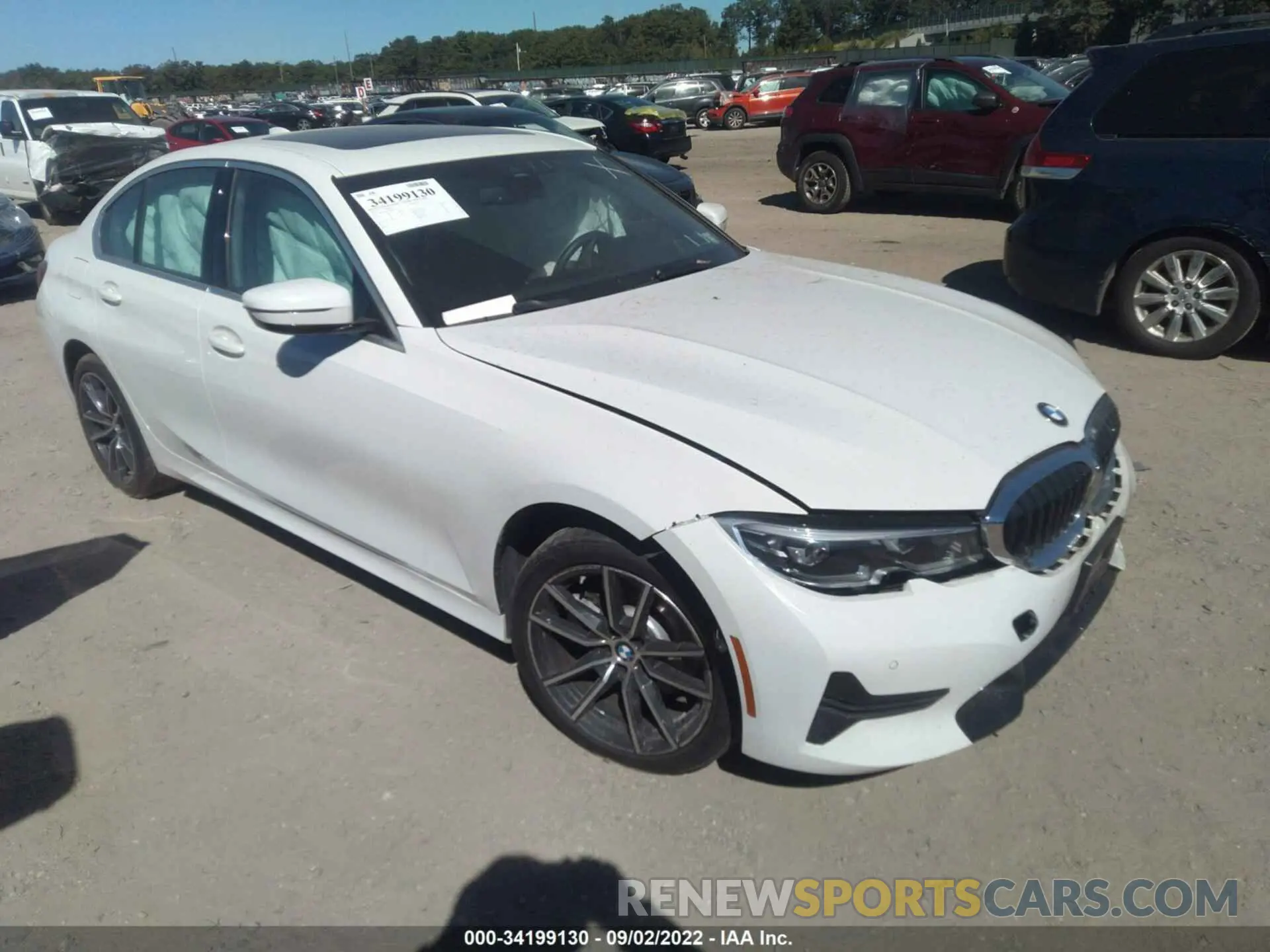 1 fotografías del automóvil dañado 3MW5R7J01M8B52171 BMW 3 SERIES 2021