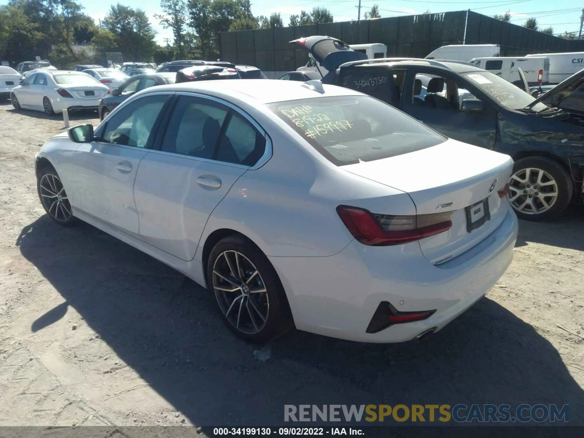 3 fotografías del automóvil dañado 3MW5R7J01M8B52171 BMW 3 SERIES 2021