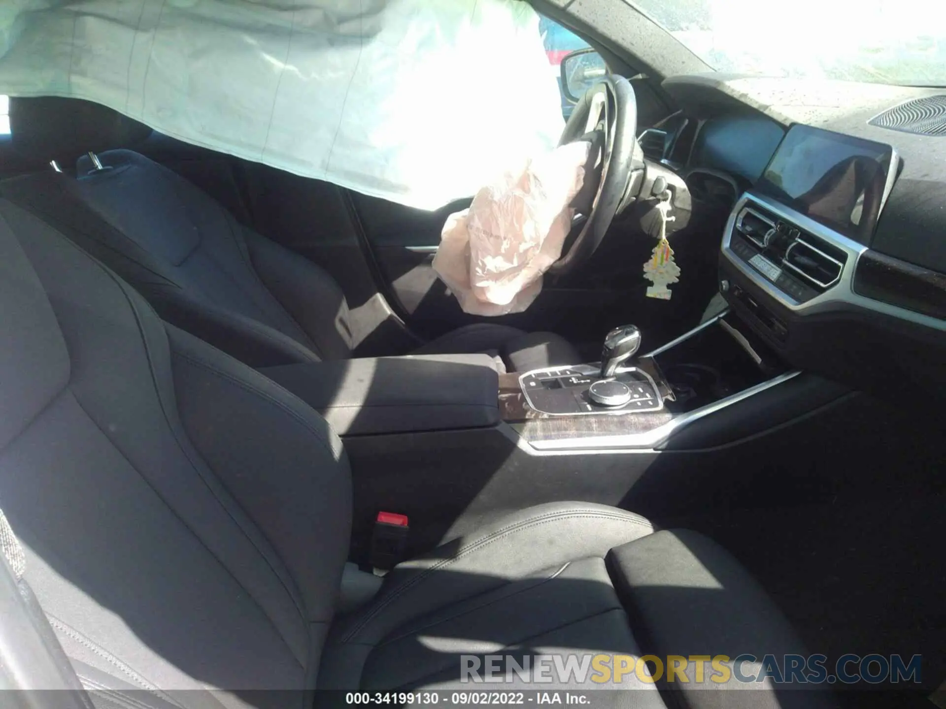5 fotografías del automóvil dañado 3MW5R7J01M8B52171 BMW 3 SERIES 2021