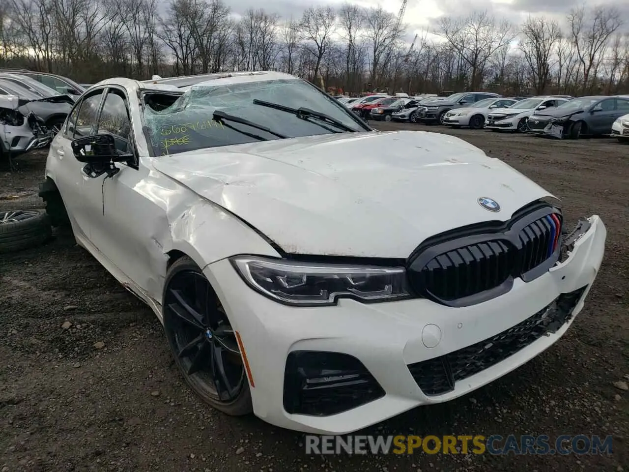 1 fotografías del automóvil dañado 3MW5R7J01M8B56138 BMW 3 SERIES 2021